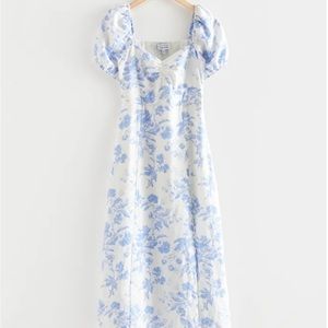 & Other Stories blue floral dress